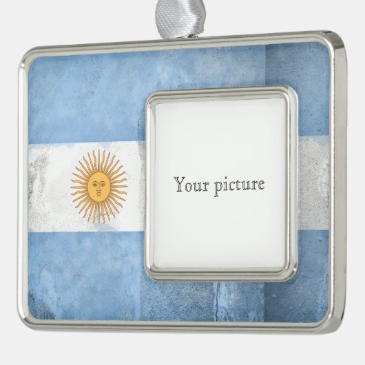 Argentinien Rahmen-Ornament Silber (Links)