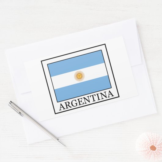 Argentinien Rechteckiger Aufkleber (Umschlag)