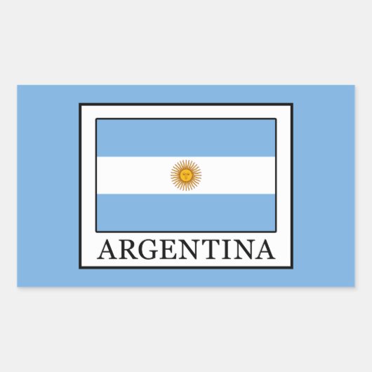 Argentinien Rechteckiger Aufkleber (Vorderseite)