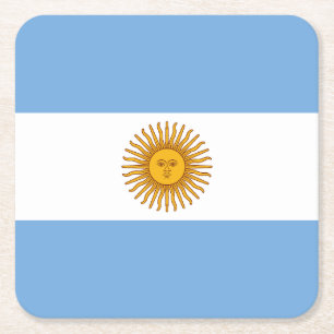 Argentinien Rechteckiger Pappuntersetzer