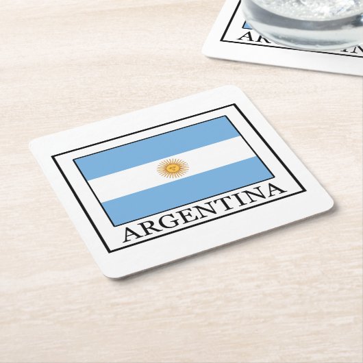 Argentinien Rechteckiger Pappuntersetzer (angewinkelt)