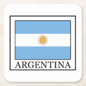 Argentinien Rechteckiger Pappuntersetzer (Vorderseite)