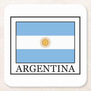 Argentinien Rechteckiger Pappuntersetzer