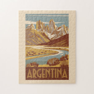 Argentinien Reisekunst Vintag Puzzle