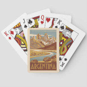 Argentinien Reisekunst Vintag Spielkarten