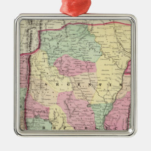 Argentinien-Republik, Chili, Uruguay u. Paraguay Silbernes Ornament