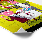 Argentinien Retro Vintage Travel Poster (Ecke)