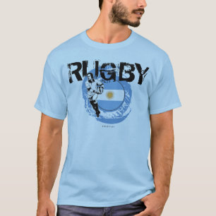 Argentinien-Rugby-Fan-T - Shirt-Durchlauf-Ball T-Shirt