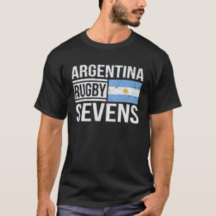 Argentinien Rugby Sevens 7s stolze Fans von Argent T-Shirt