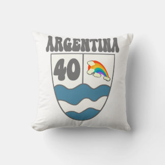 Argentinien Ruta 40 Autobahnschild mit Regenbogen Kissen