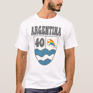 Argentinien Ruta 40 Autobahnschild mit Regenbogen T-Shirt