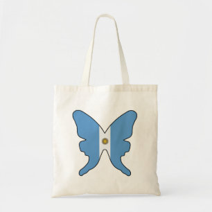 Argentinien-Schmetterling Tragetasche