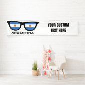 Argentinien Shades benutzerdefinierte Text- und Fa Banner (Insitu)