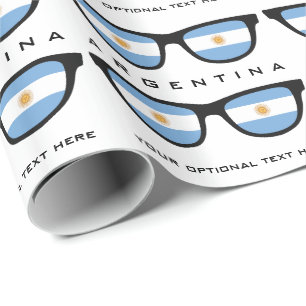 Argentinien Shades Custom Text & Color Geschenkver Geschenkpapier