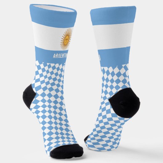 Argentinien Socken, Argentinienflagge Mode / Sport Socken (Gewinkelt)