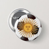 Argentinien "Sol de Mayo" Button (Vorne & Hinten)