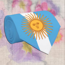 Argentinien, Sol de Mayo und Argentinien Flag / Ge
