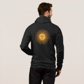 Argentinien, Sol de Mayo und Argentiniens Flaggenm Hoodie (Schwarz voll)