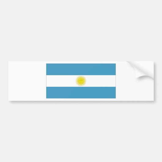 Argentinien-Staatsflagge Autoaufkleber (Vorne)