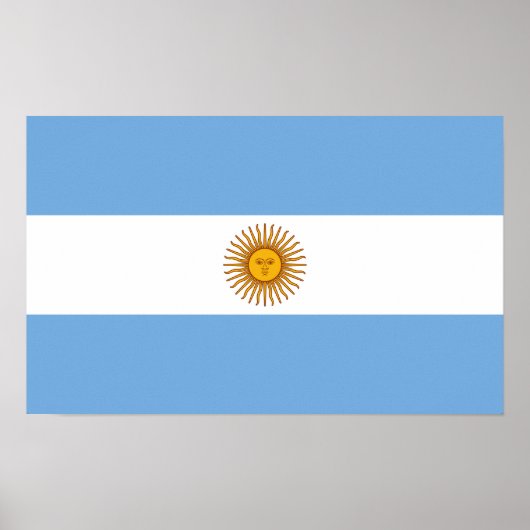 Argentinien-Staatsflagge Poster (Vorne)