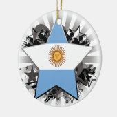 Argentinien-Stern Keramik Ornament (Links)