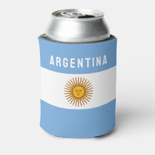 Argentinien - Südamerikanische Flagge Buenos Aires Dosenkühler (Kanne Rückseite)