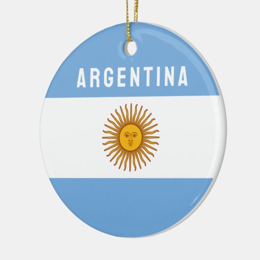 Argentinien - Südamerikanische Flagge Buenos Aires Keramik Ornament (Links)