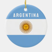Argentinien - Südamerikanische Flagge Buenos Aires Keramik Ornament (Hinten)