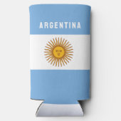 Argentinien - Südamerikanische Flagge Buenos Aires Selters Dosenkühler (Rückseite)