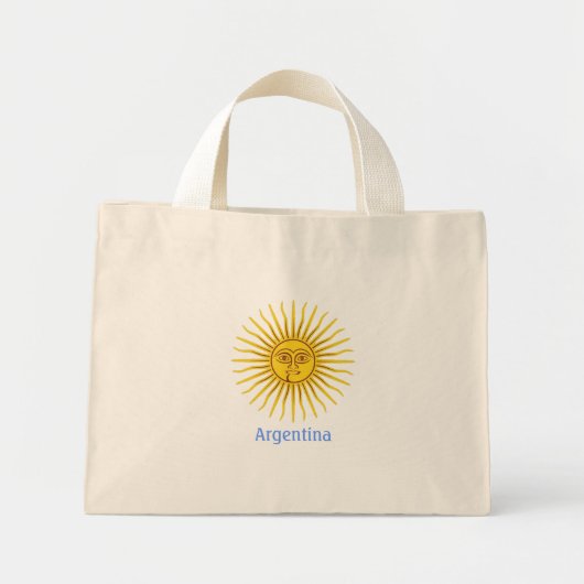 Argentinien Sun, Argentinien Mini Stoffbeutel (Vorne)