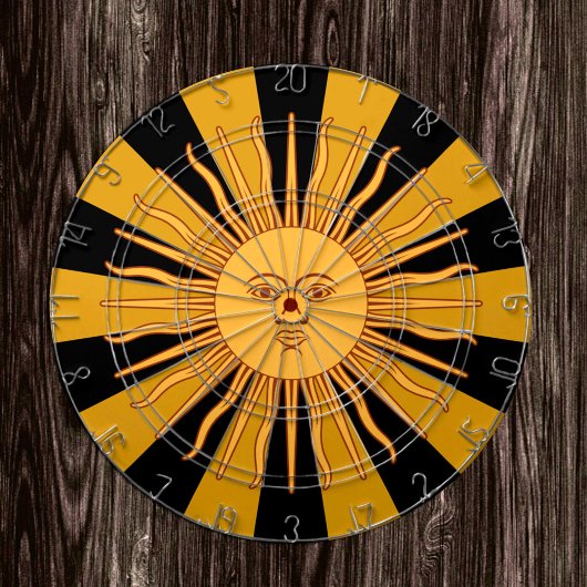 Argentinien Sun Dartboard & Flag Darts / Spielbret Dartscheibe