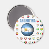 Argentinien T - Shirt D7 Magnet (Vorderseite/Rückseite)