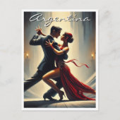 Argentinien Tango Dancing Couple Postkarte (Vorderseite)