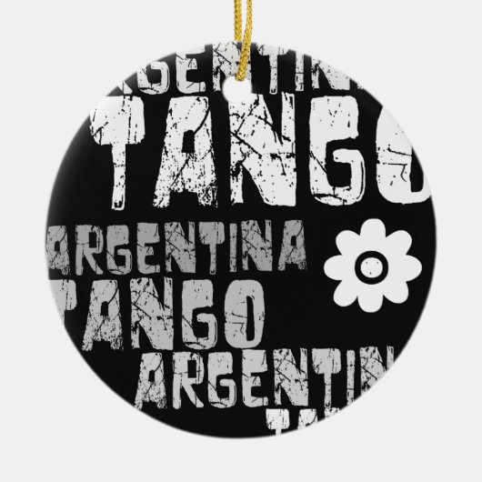 Argentinien-Tango Keramik Ornament (Vorne)