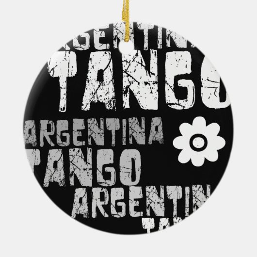 Argentinien-Tango Keramik Ornament (Hinten)