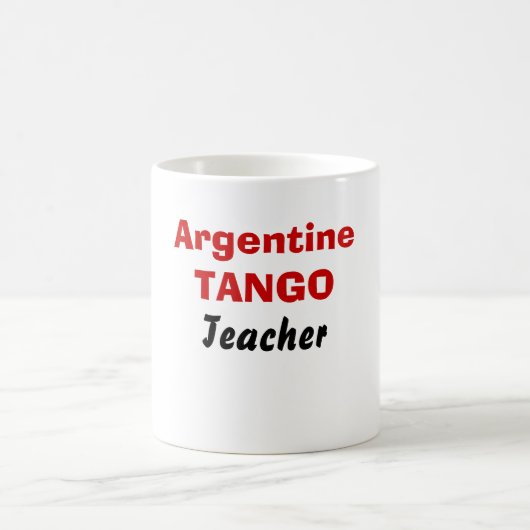 Argentinien, TANGO, Lehrer Kaffeetasse (Mittel)