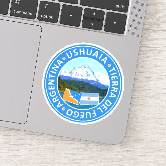 Argentinien, Tierra del Fuego, Ushuaia Aufkleber (Detail)