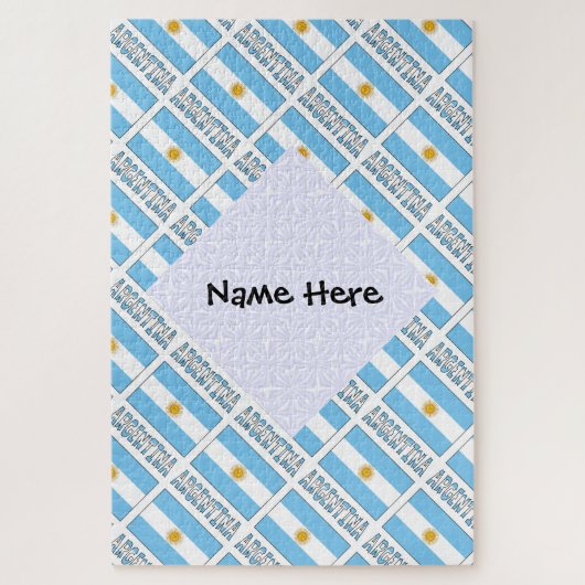 Argentinien und Argentinien - Personalisiert getee Puzzle (Vertikal)
