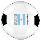 Argentinien und Argentinische Flagge Personalisier Fußball (Gedreht)