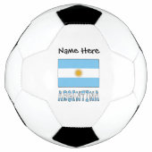 Argentinien und Argentinische Flagge Personalisier Fußball (Vorderseite)