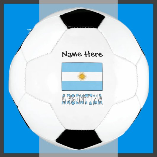 Argentinien und Argentinische Flagge Personalisier Fußball