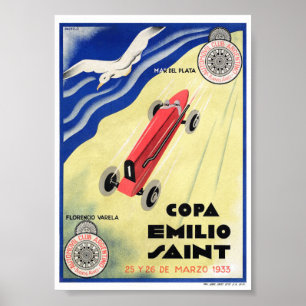 Argentinien Vintage-Reiseposter restauriert Poster
