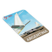 Argentinien Vintages Flugplakat "By Air" Magnet (Rechte Seite)