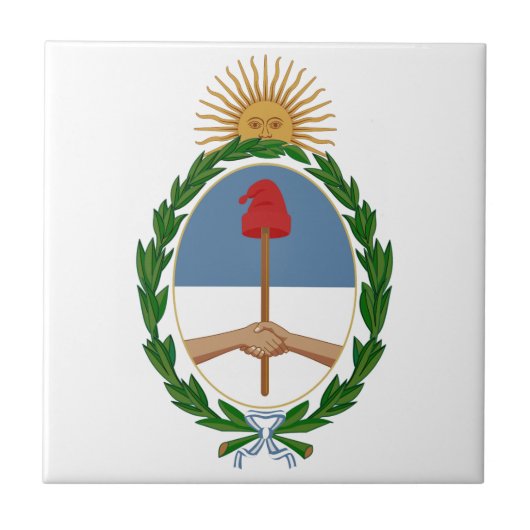 Argentinien-Wappen Fliese (Vorderseite)