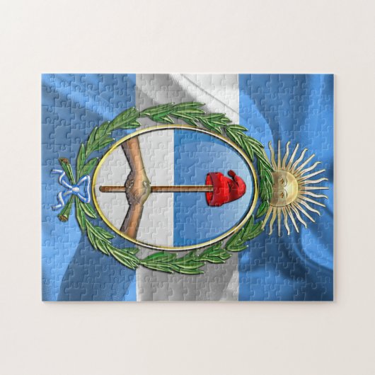 Argentinien-Wappen Puzzle (Horizontal)