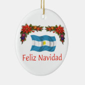 Argentinien-Weihnachten 2 Seiten Keramik Ornament (Rechts)