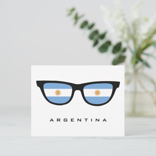 Argentinien weist Sondertext und Farbpostkarte auf Postkarte (Stehend Vorderseite)