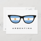 Argentinien weist Sondertext und Farbpostkarte auf Postkarte (Vorne/Hinten)