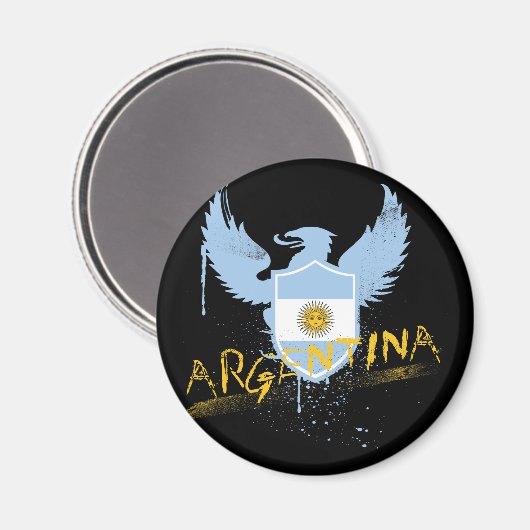 Argentinien Winged Magnet (Vorderseite/Rückseite)