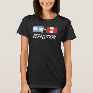 Argentinienfahne Argentinien Peru Mix Herit T-Shirt